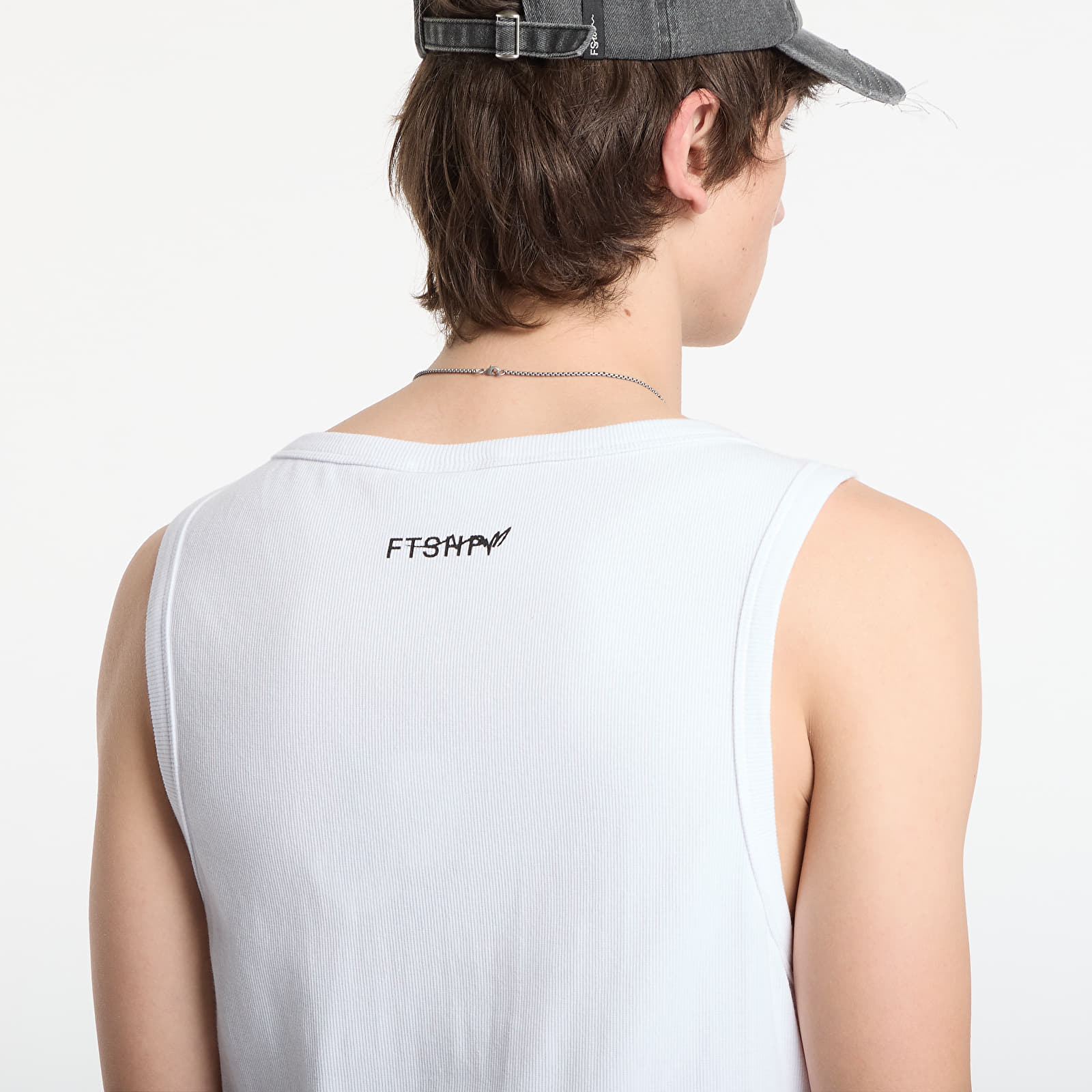 Vestes Playboy x FTSHP Rib Tank Top Portrait UNISEX White