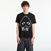 Comme des Garçons PLAY T-Shirt Logo Print Knit UNISEX Black