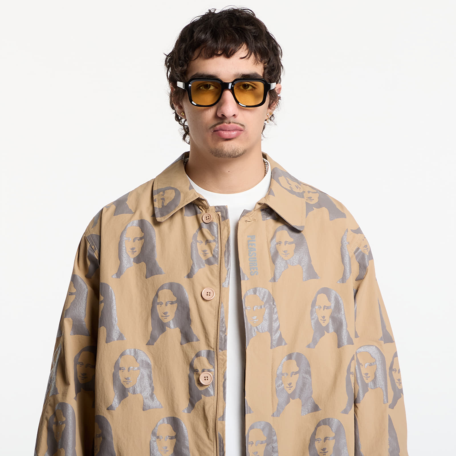 Coats PLEASURES Mona Single Breasted Coat Beige