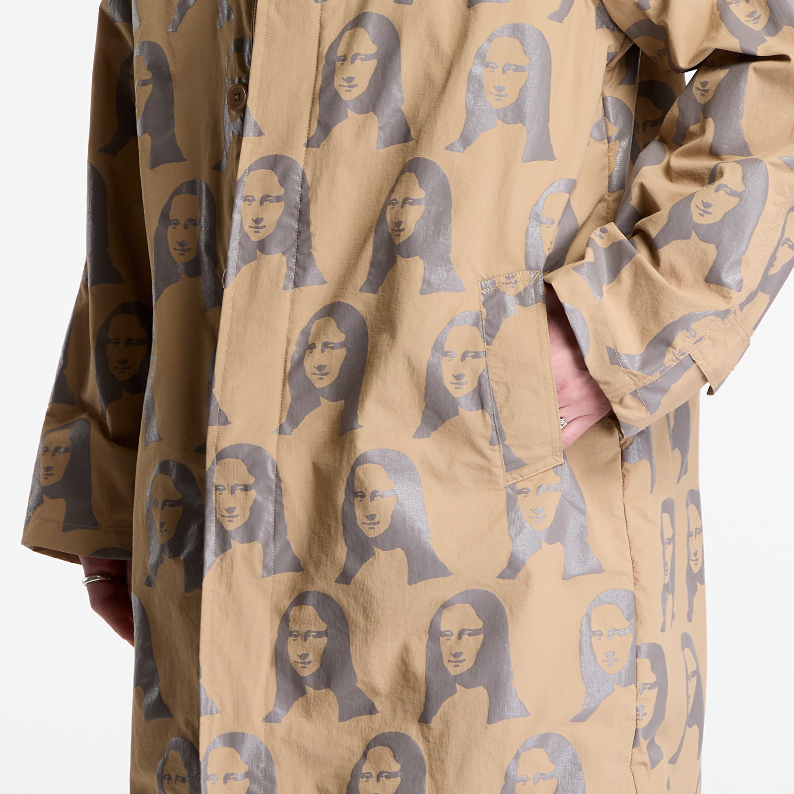 Coats PLEASURES Mona Single Breasted Coat Beige