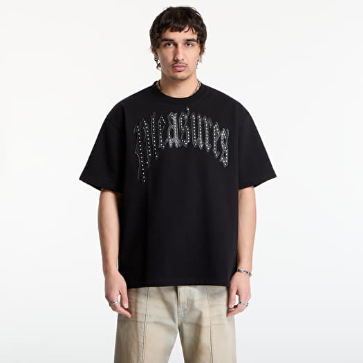 T-shirt PLEASURES Twitch Studded Crewneck Black