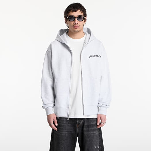 Mikina PLEASURES Neural Zip Hoodie Heather