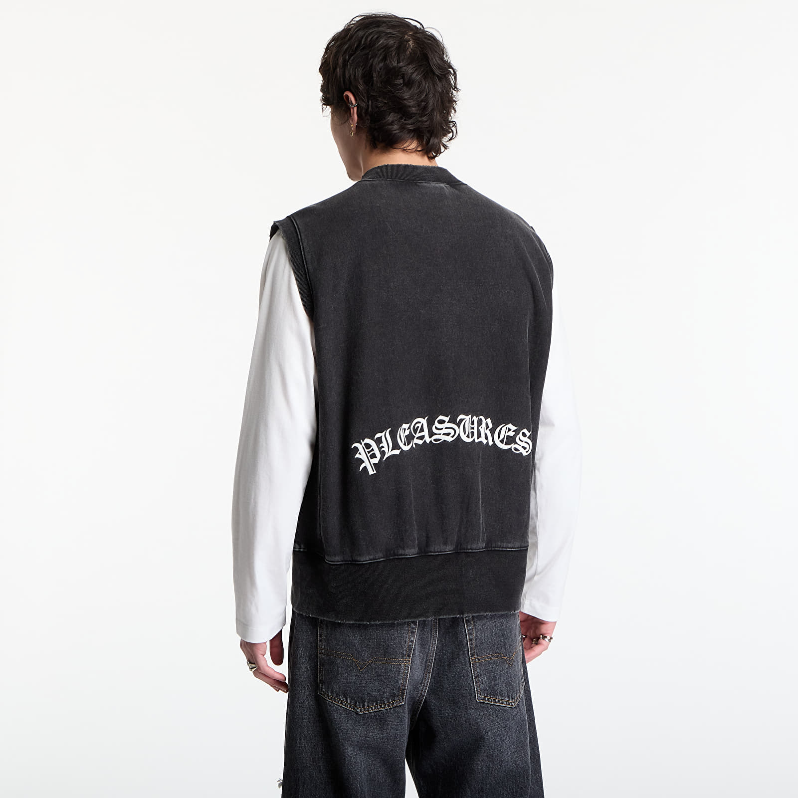 Vesty PLEASURES Neural Zip Vest Faded Black