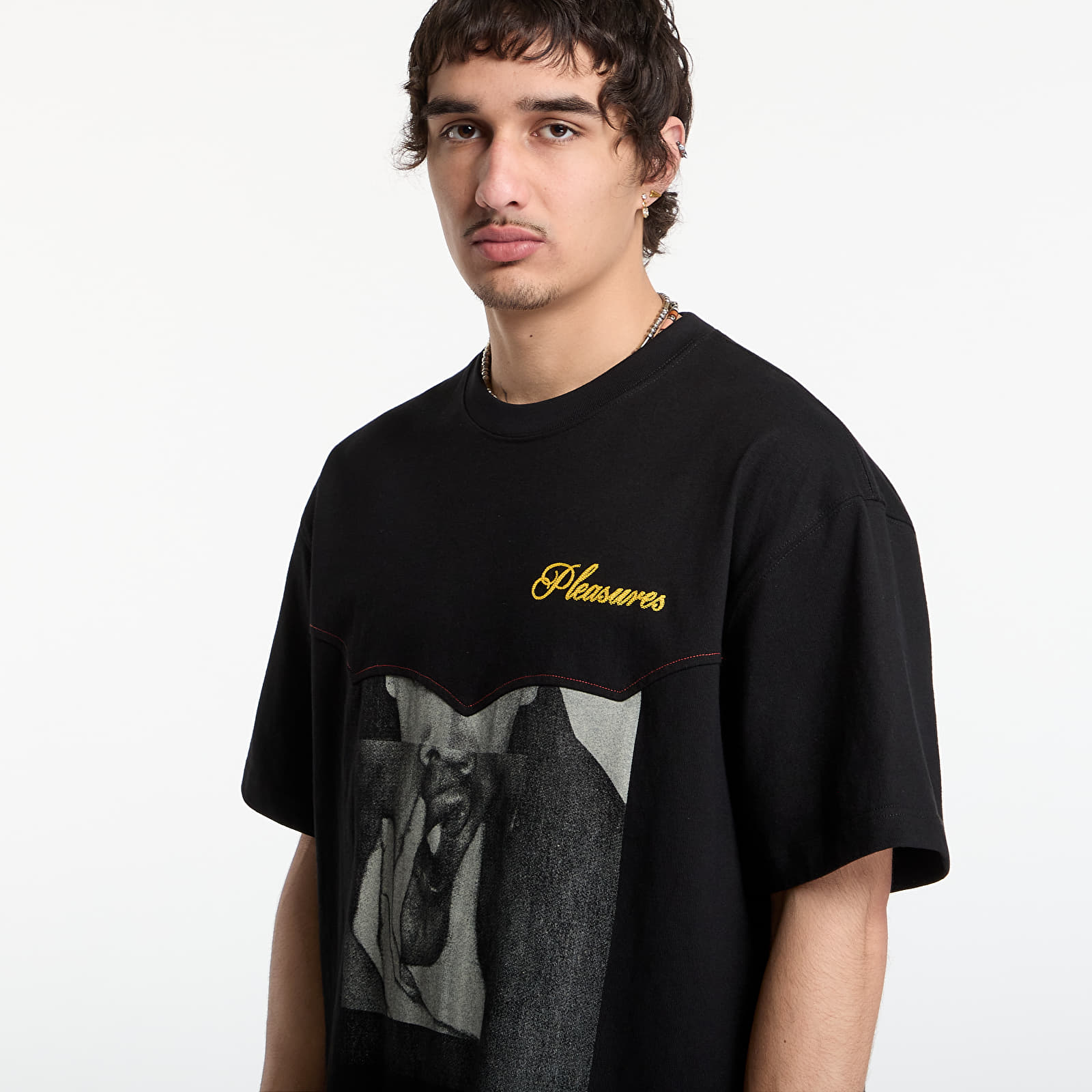 Тениски PLEASURES Ritual Heavyweight Shirt Black
