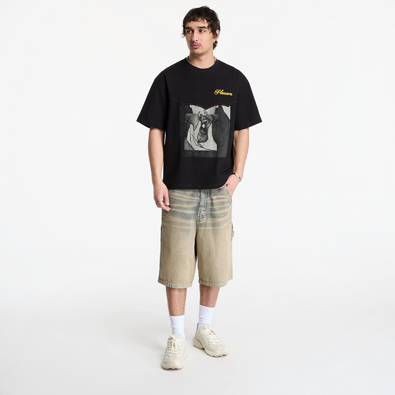 Тениски PLEASURES Ritual Heavyweight Shirt Black