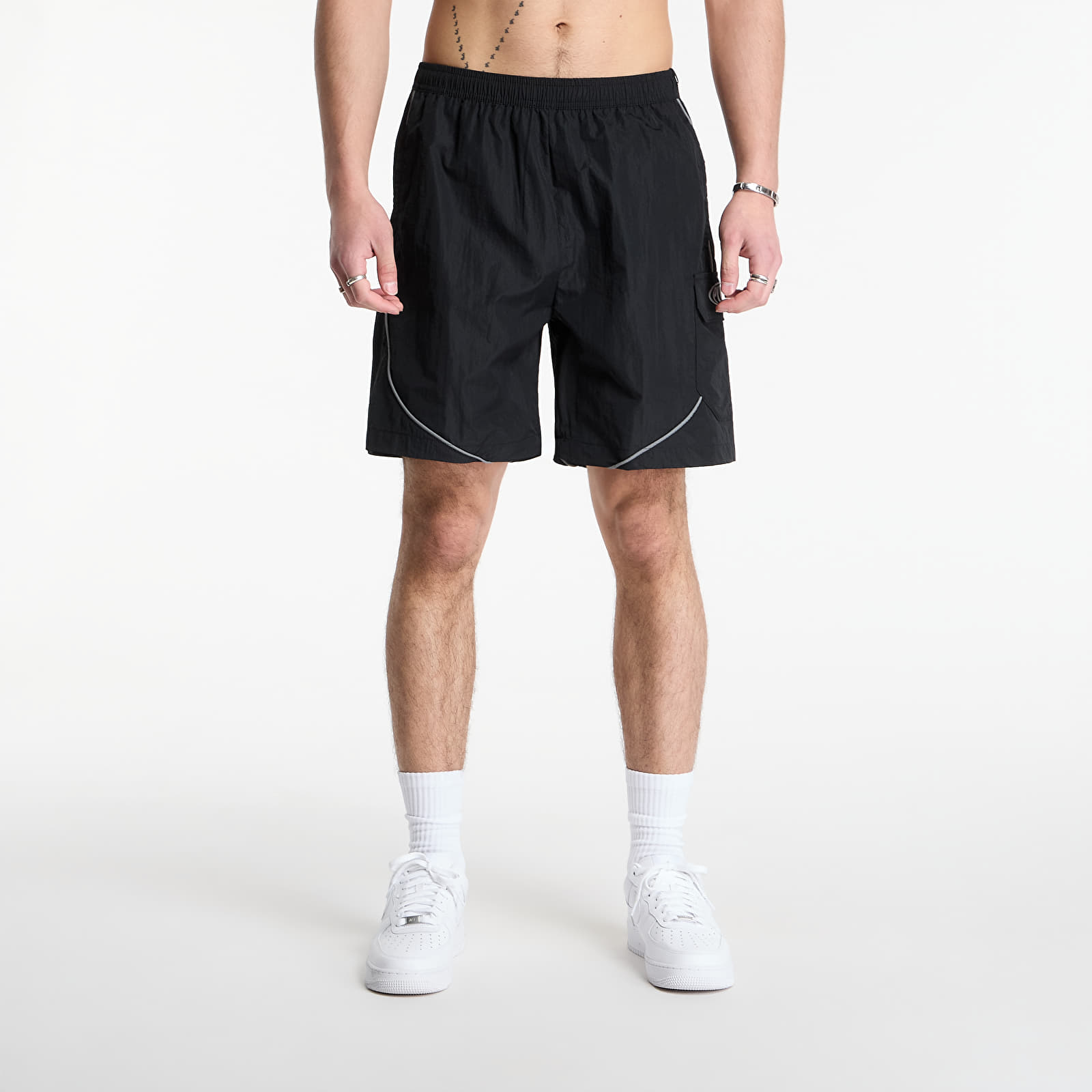 Kraťasy PLEASURES Protection Active Shorts Black