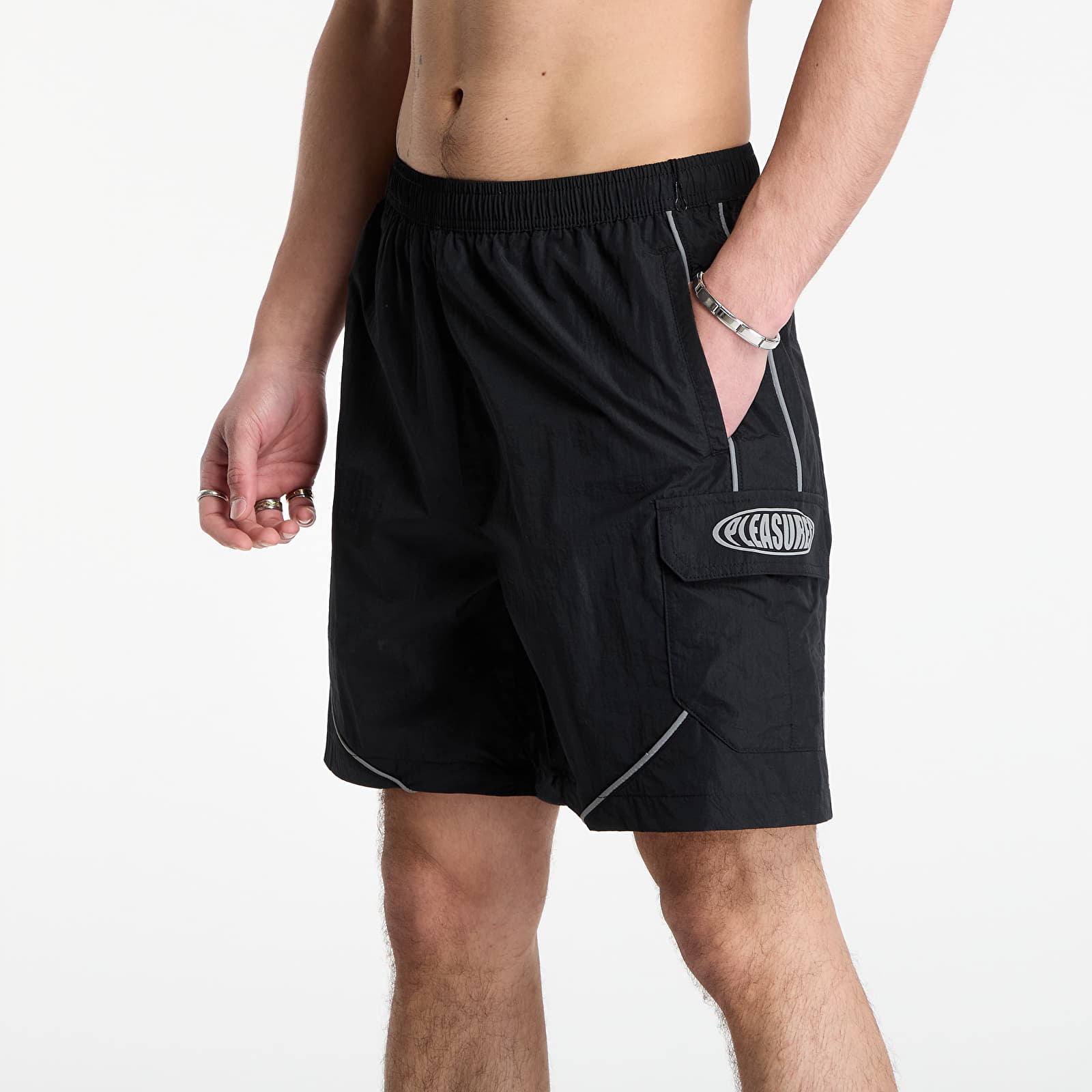 Kraťasy PLEASURES Protection Active Shorts Black