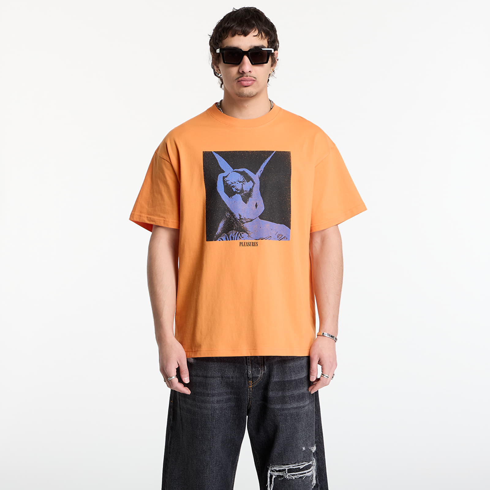   Μπλούζες PLEASURES Angel T-Shirt Orange