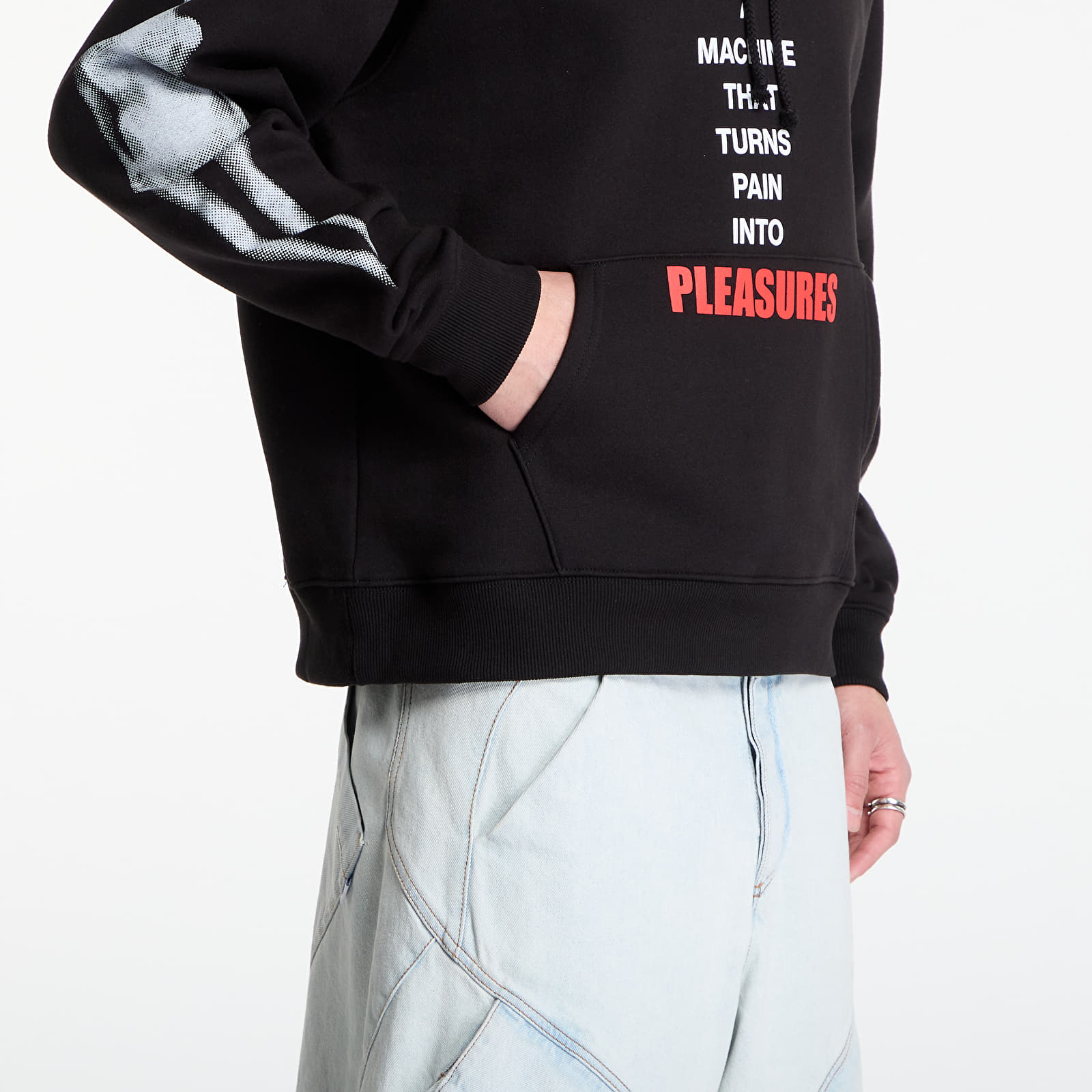 Dukserice PLEASURES Machine Hoodie Black