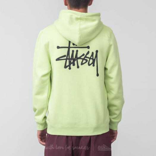 Hoodies and sweatshirts St ssy Basic Hoodie Pale Green Footshop