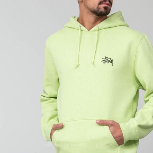 Stussy lime hoodie deals