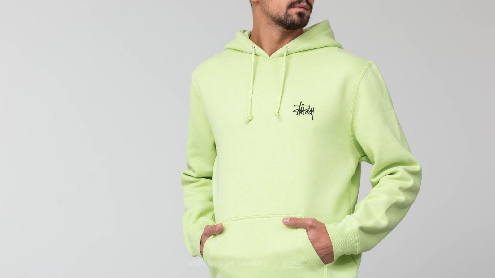 Stussy pale green hoodie sales