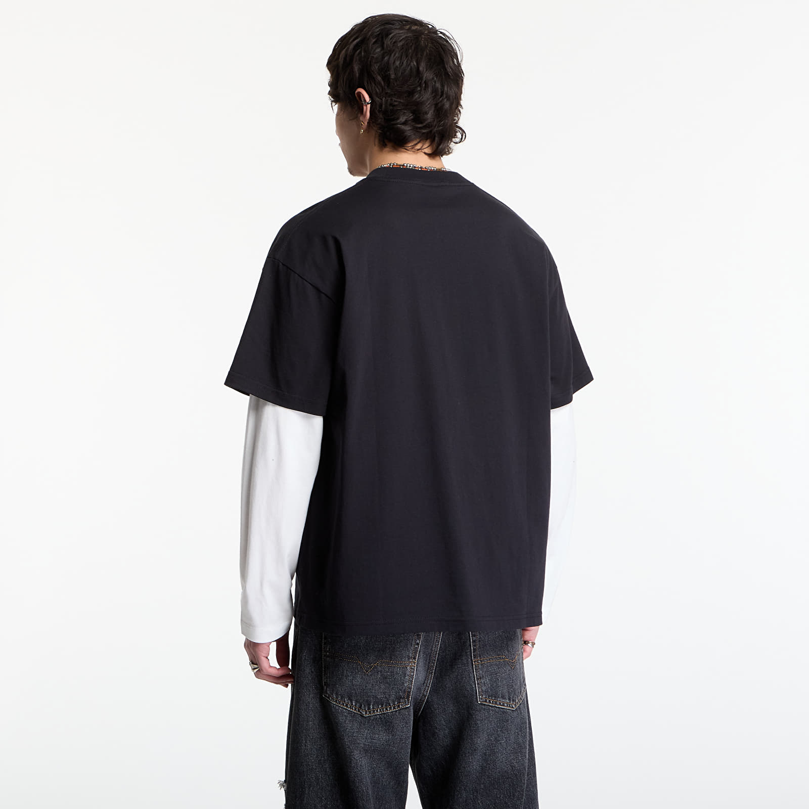 Marškinėliai PLEASURES Whip T-Shirt Black