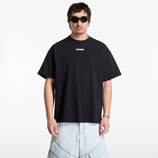 Тениска PLEASURES Wordmark T-Shirt Black
