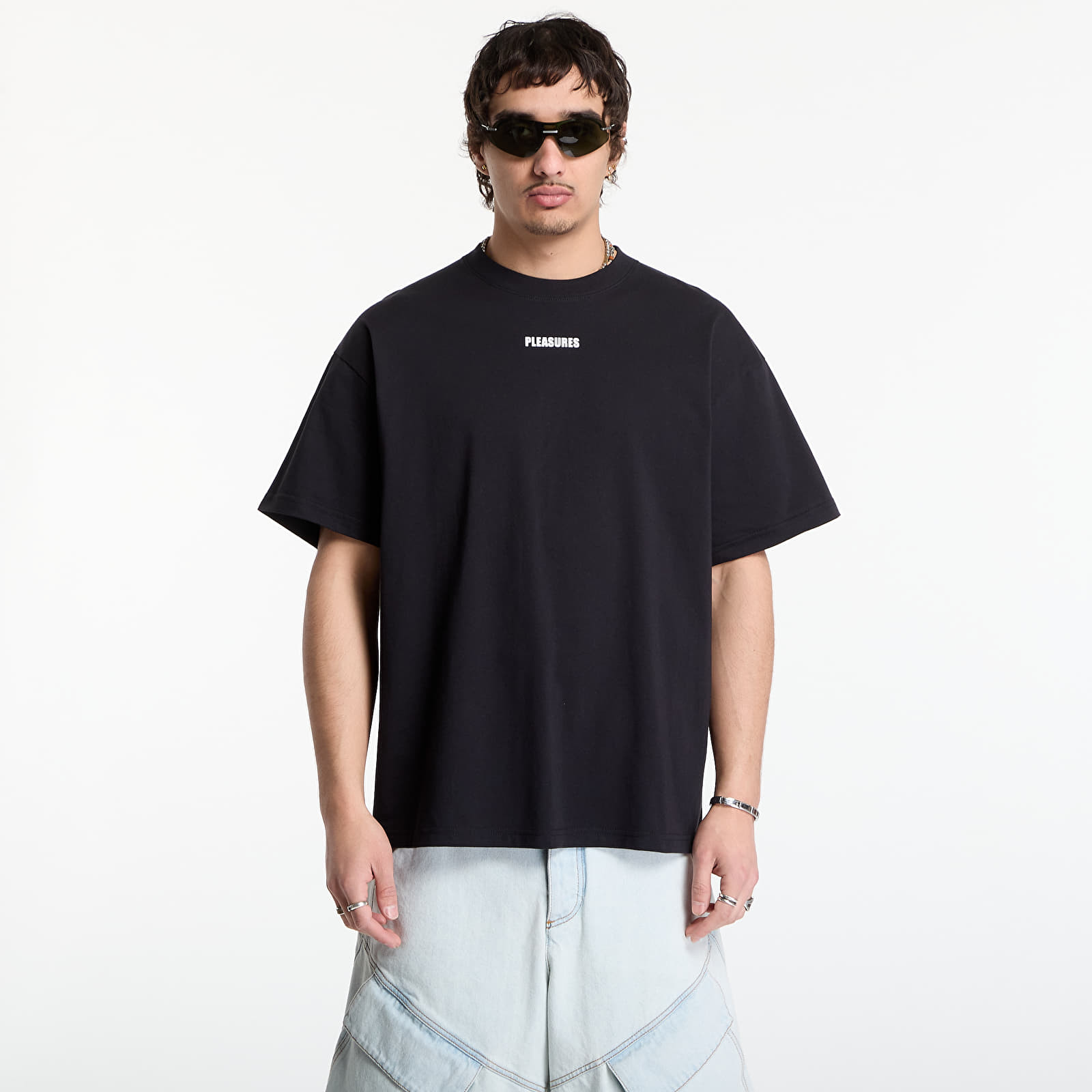 Тениски PLEASURES Wordmark T-Shirt Black
