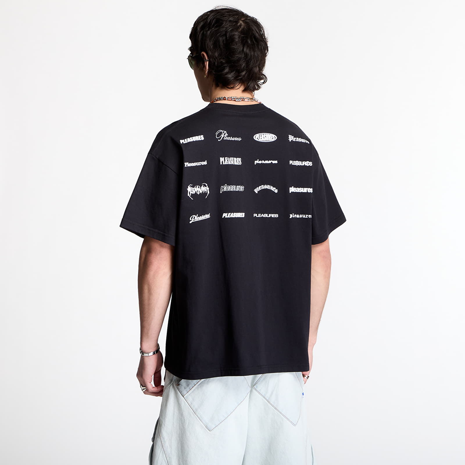 Тениски PLEASURES Wordmark T-Shirt Black