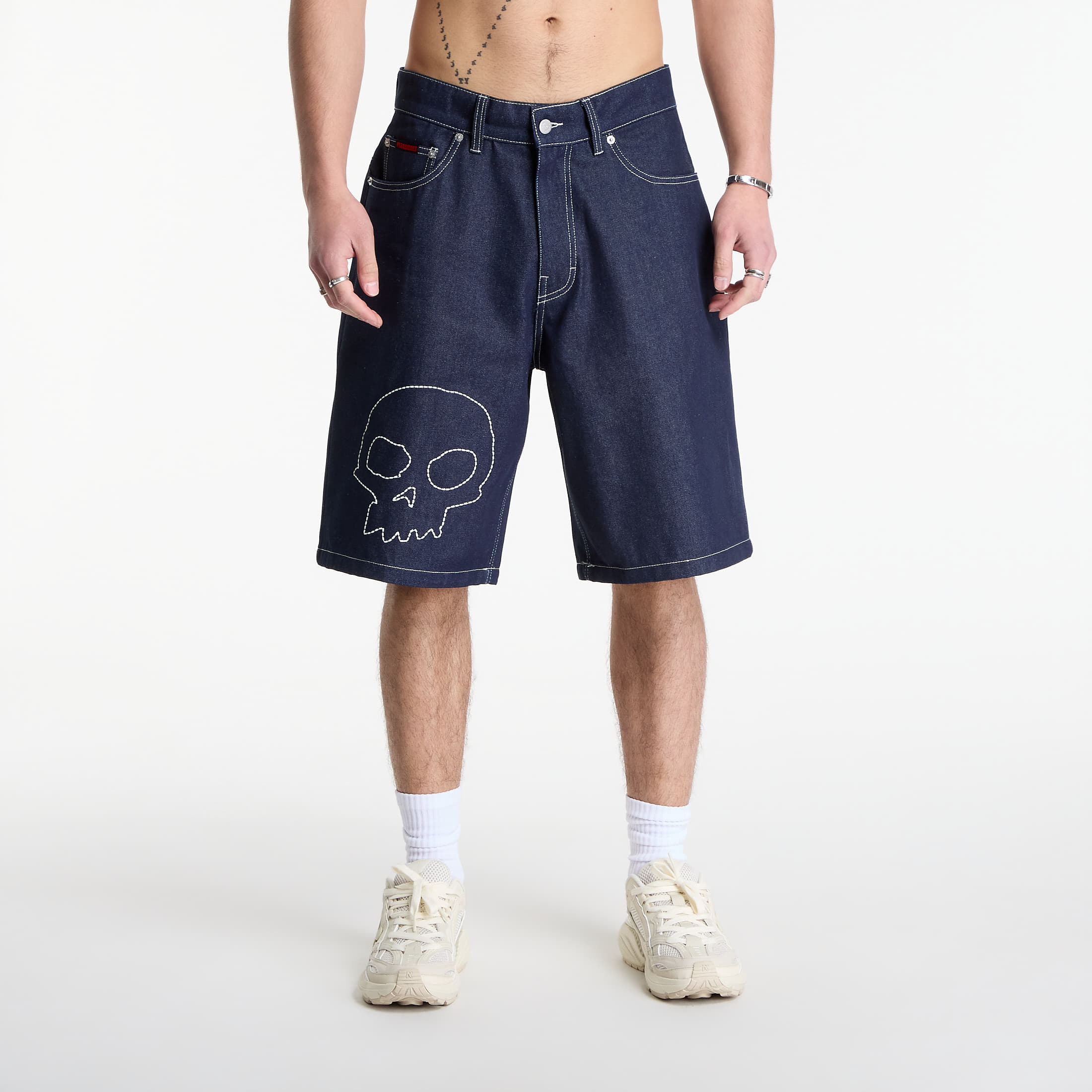 Pantaloncini PLEASURES Skull Jorts Raw
