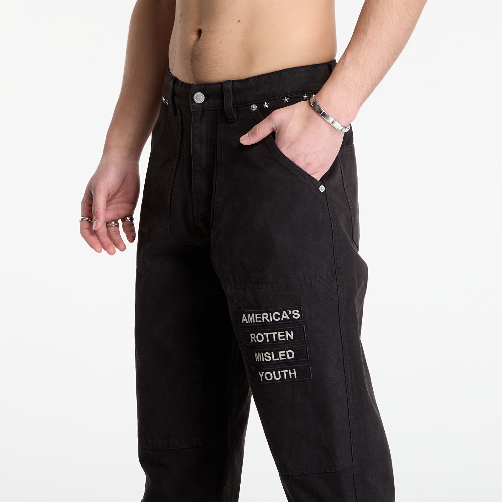 Jeans PLEASURES Zero Work Pants Black