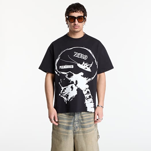 T-krekls PLEASURES Roaches T-Shirt Black