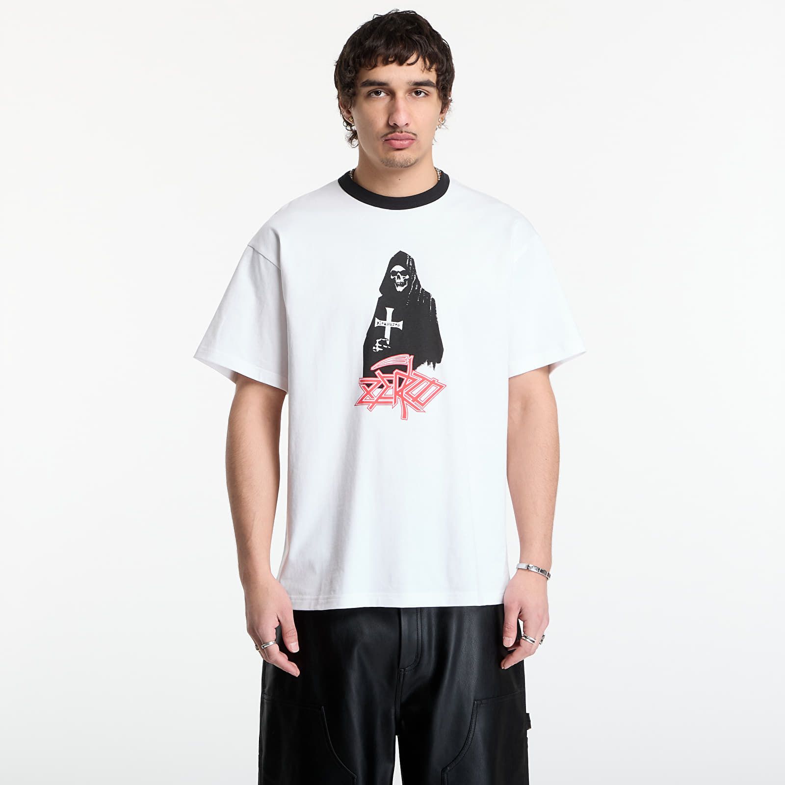 T-Shirts PLEASURES Reaper Ringer White