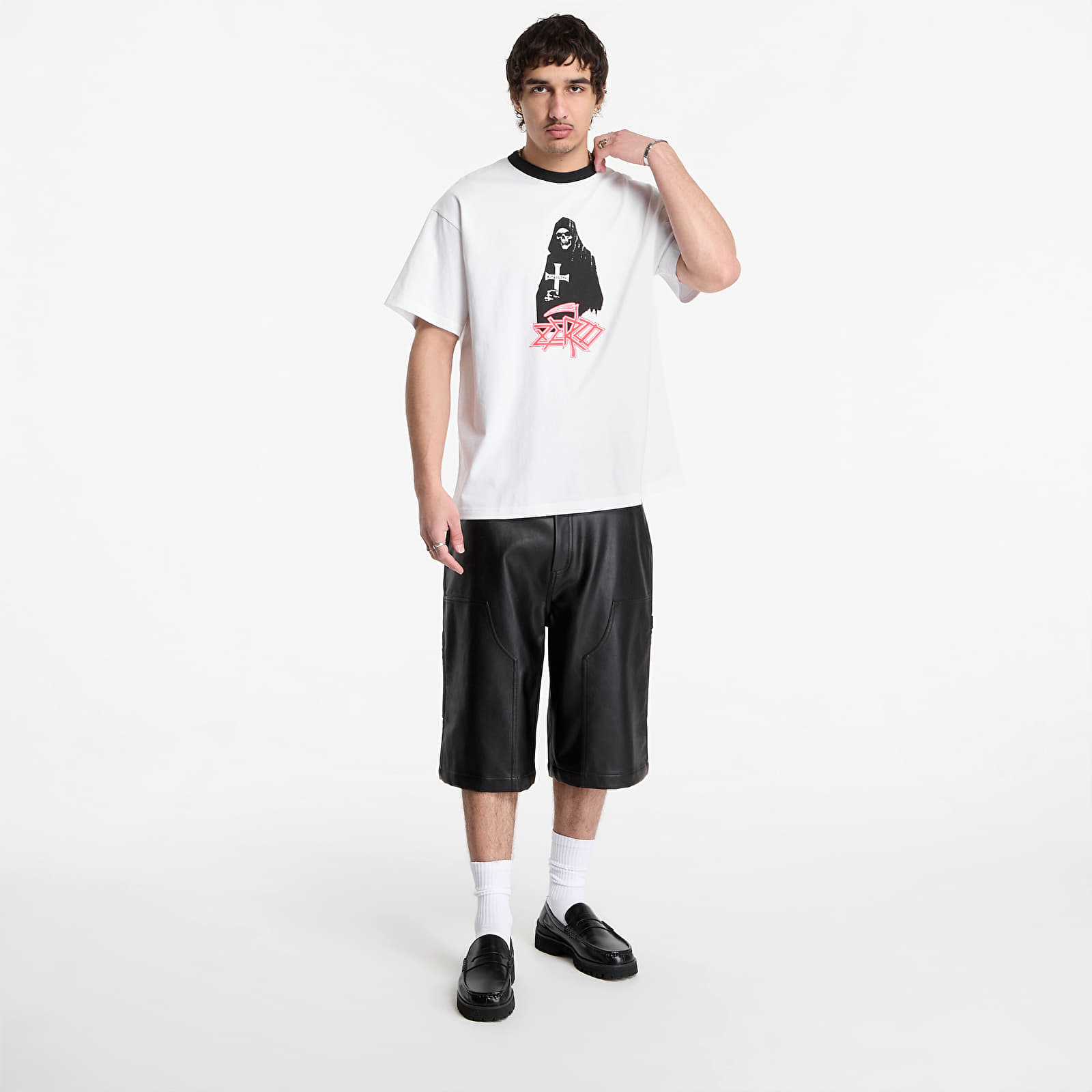 T-Shirts PLEASURES Reaper Ringer White