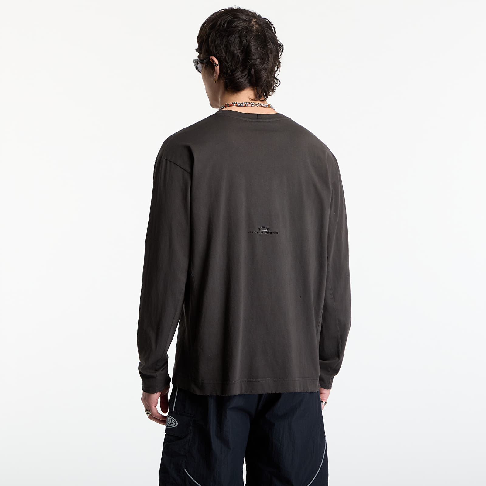 T-krekli Oakley Jaylen Brown Latitude Veil Ls Tee Nearly Black