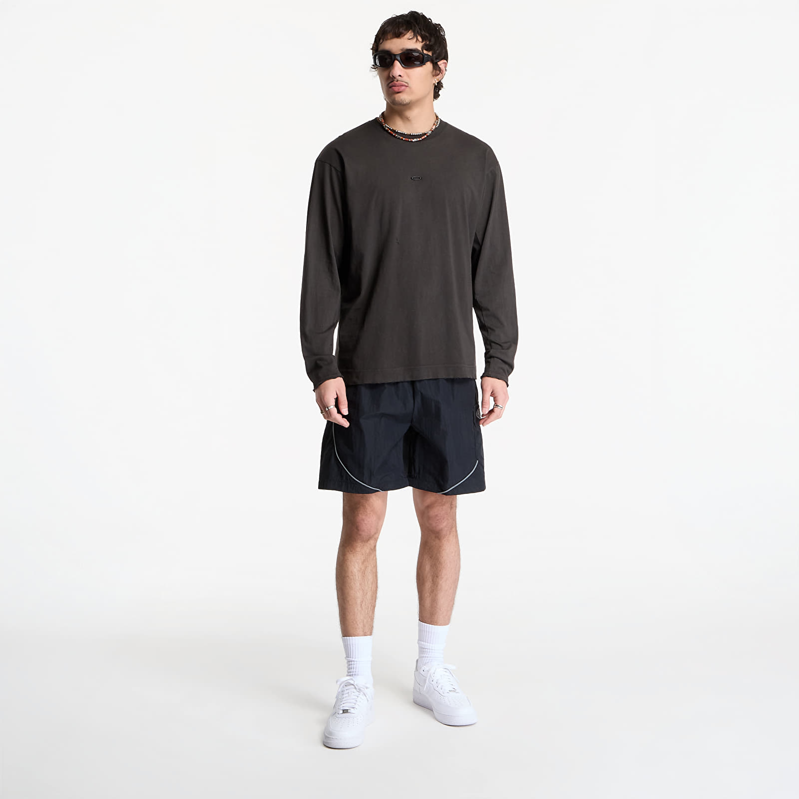 T-krekli Oakley Jaylen Brown Latitude Veil Ls Tee Nearly Black
