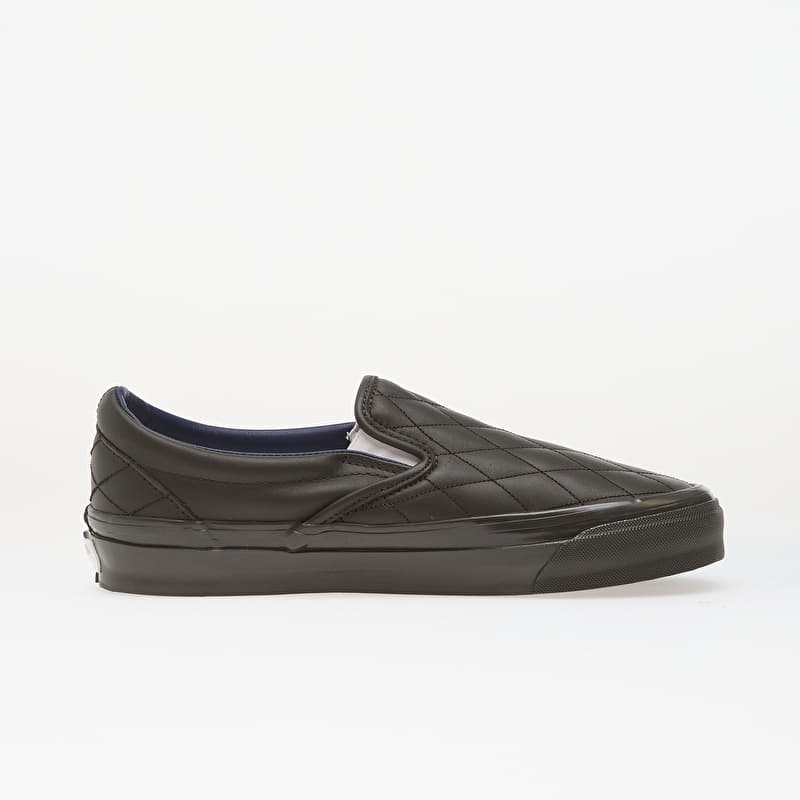 Vans LX Classic Slip-On 98 Quilted Leather Faded Black | Footshop