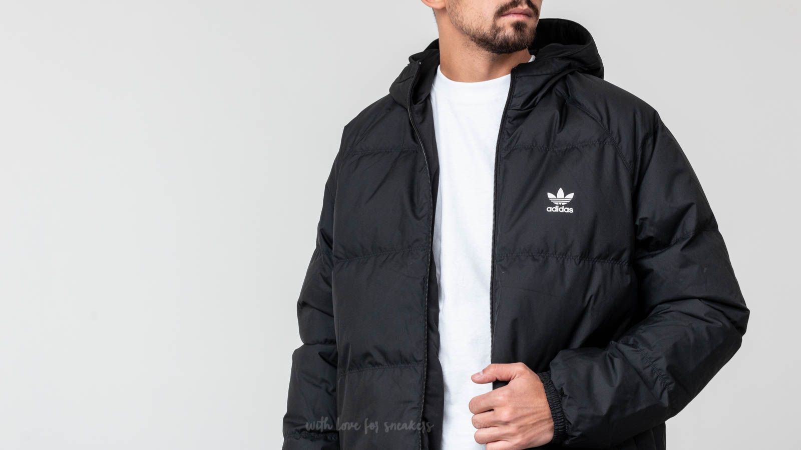 Jacken adidas Superstar Down Hood Jacket Black Footshop