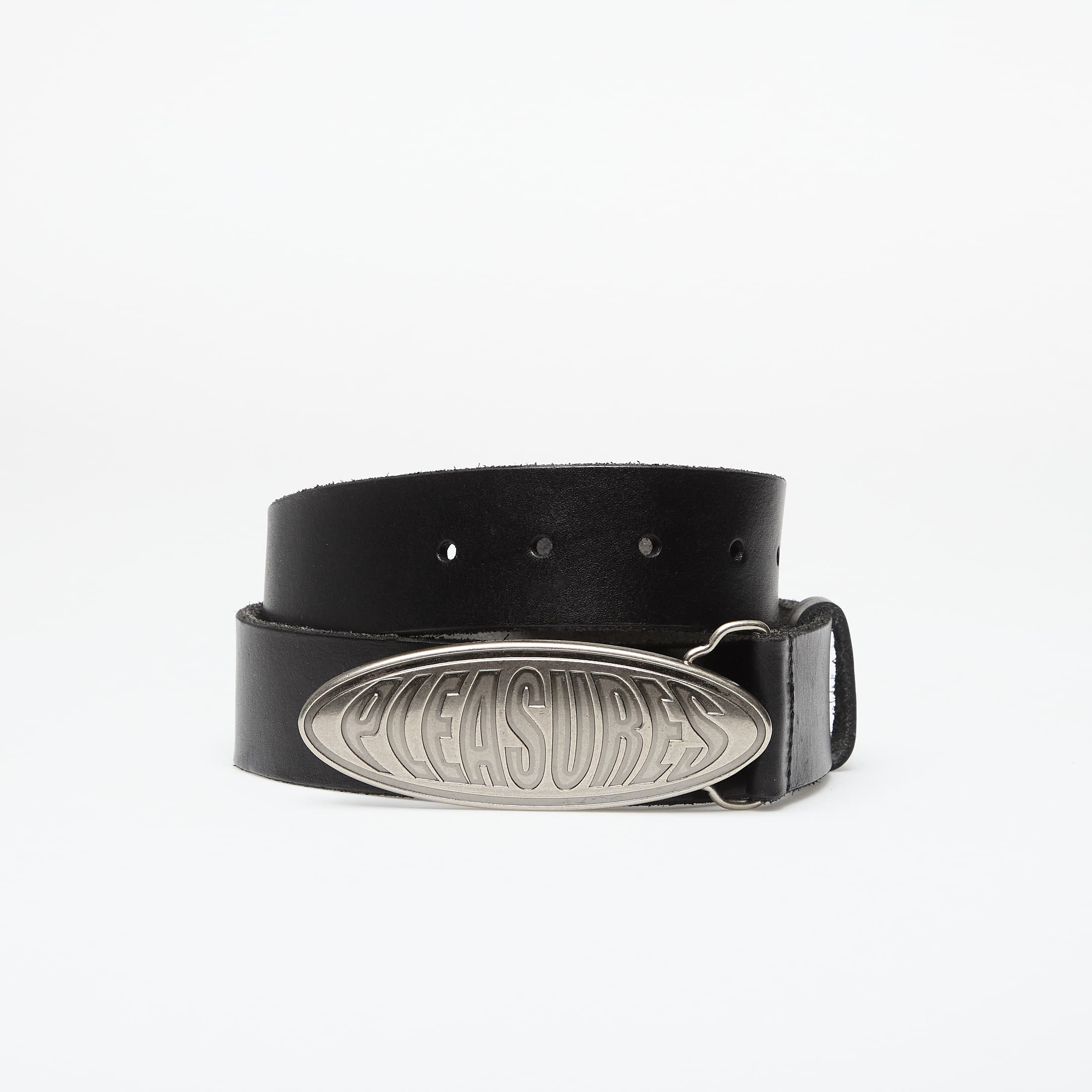 Levně Pásek PLEASURES Bubble Logo Belt Black M/L