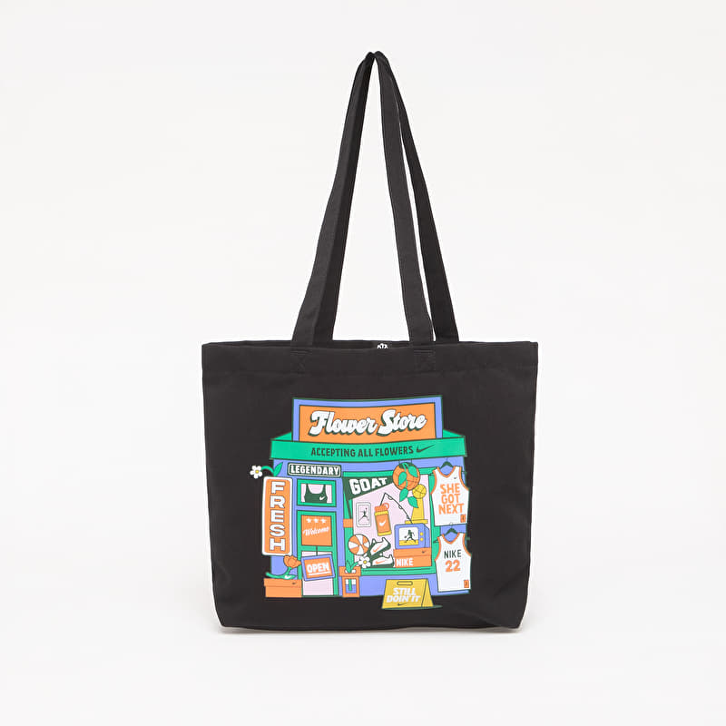 Väska Nike Heritage Tote Bag 22L Black/ Stadium Green/ White