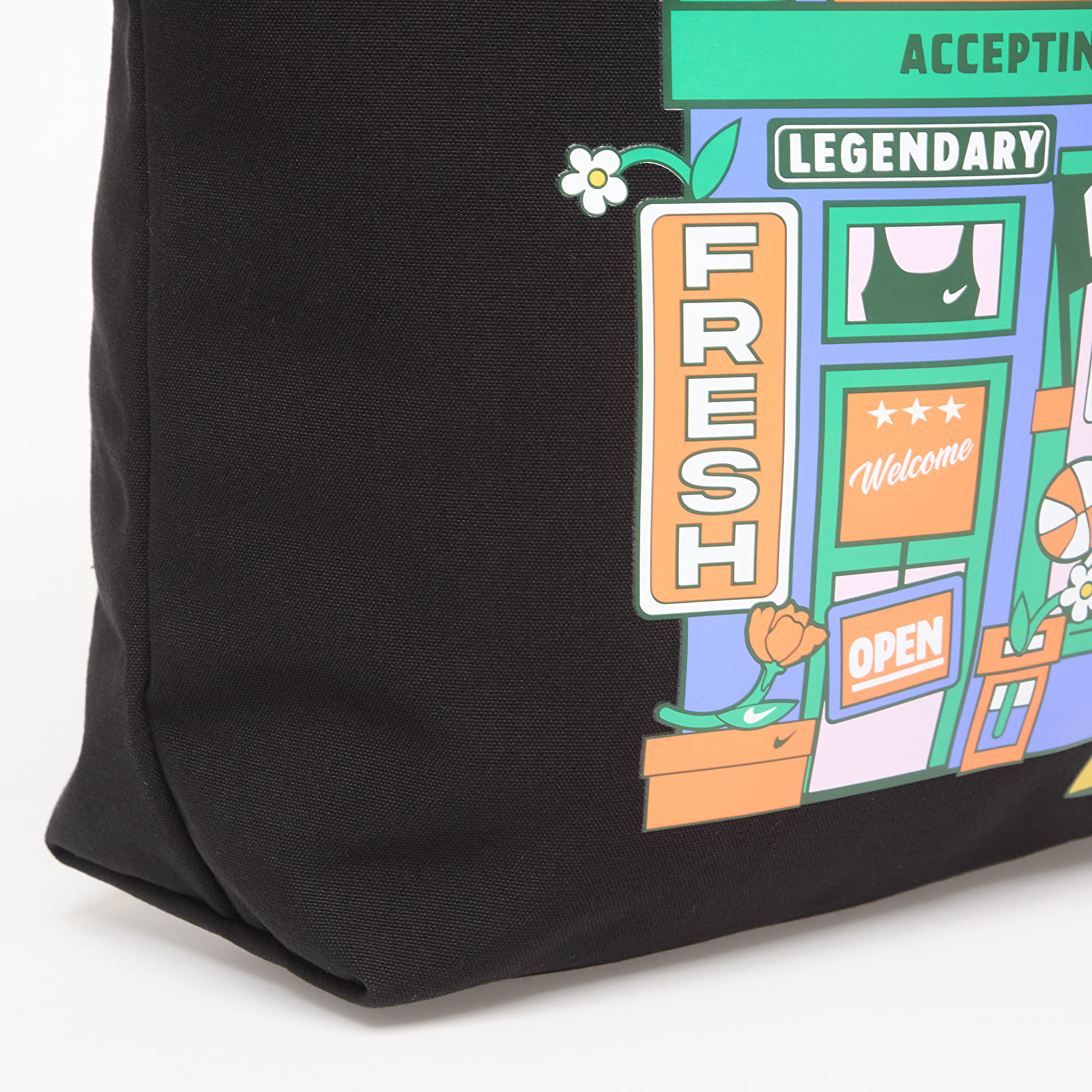 Crossbody torbe Nike Heritage Tote Bag 22L Black/ Stadium Green/ White