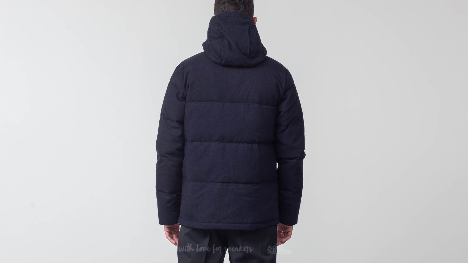 Jackets Norse  Projects Asger Waterproof Wool Jacket Dark Navy