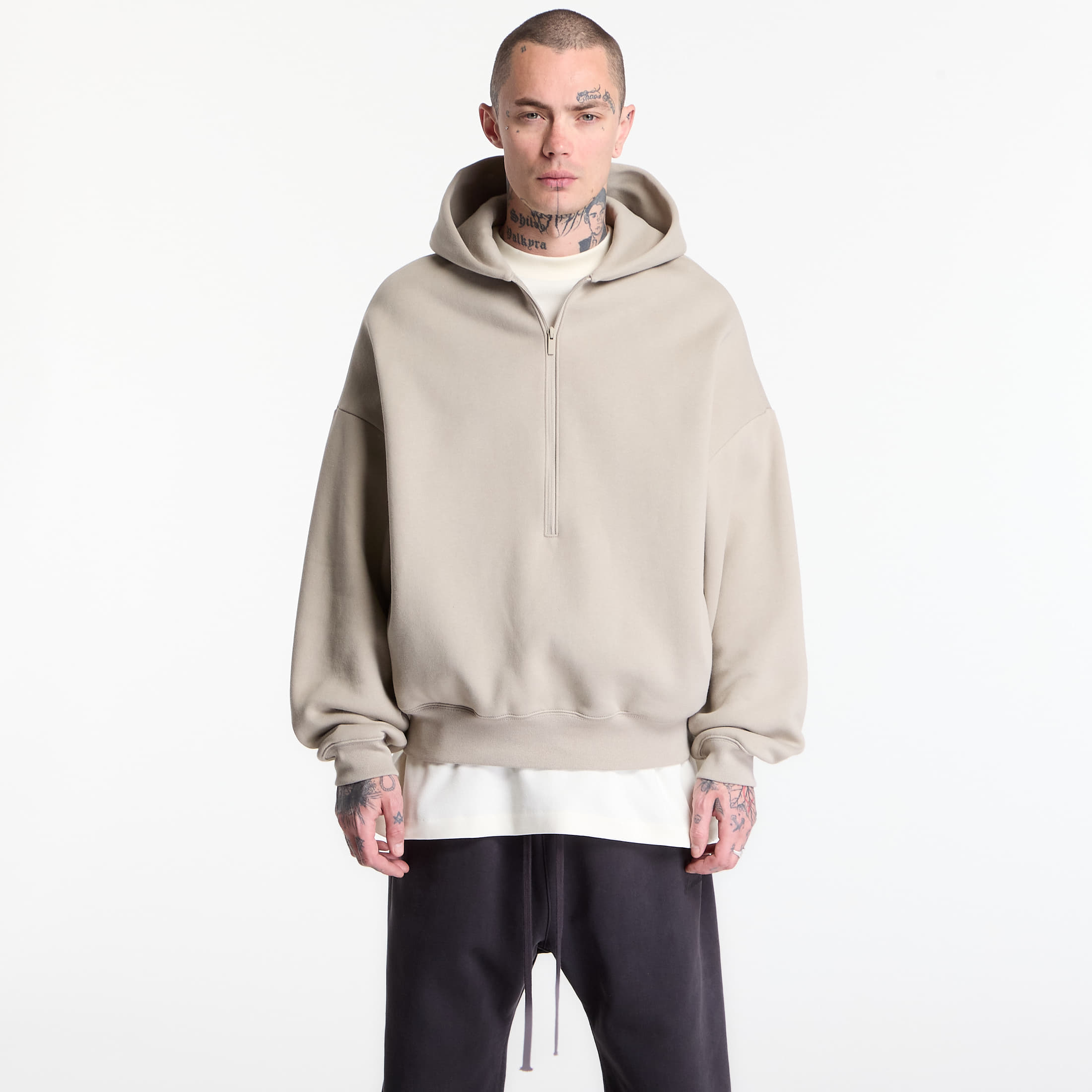 Felpa Fear of God Essentials Property Lounge Half Zip Crewneck Seal