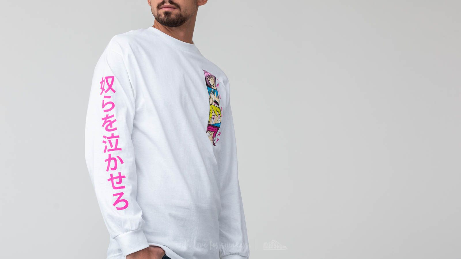 T-shirts HUF Make Em Cry PT 2 Longsleeve Tee White