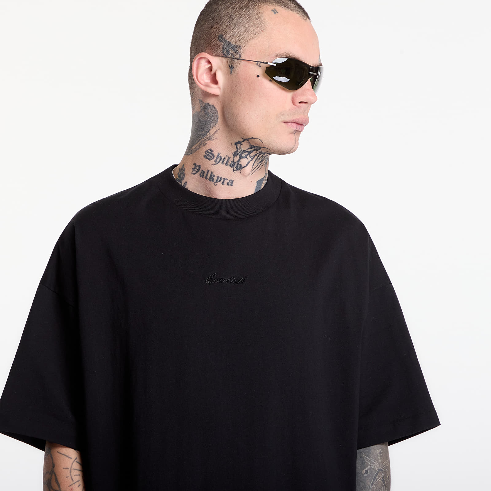 Camisetas Fear of God Essentials Signature 90'S Short Sleeve Tee Black