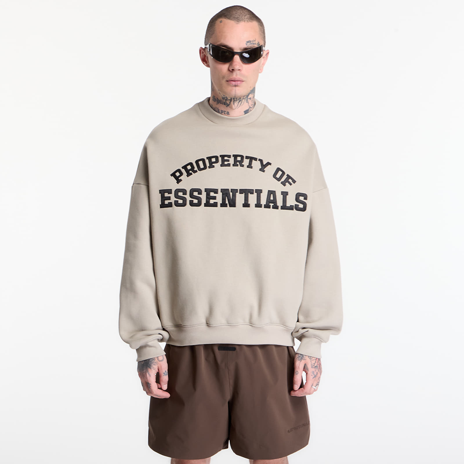 Mikiny Fear of God Essentials Property Lounge Crewneck Seal