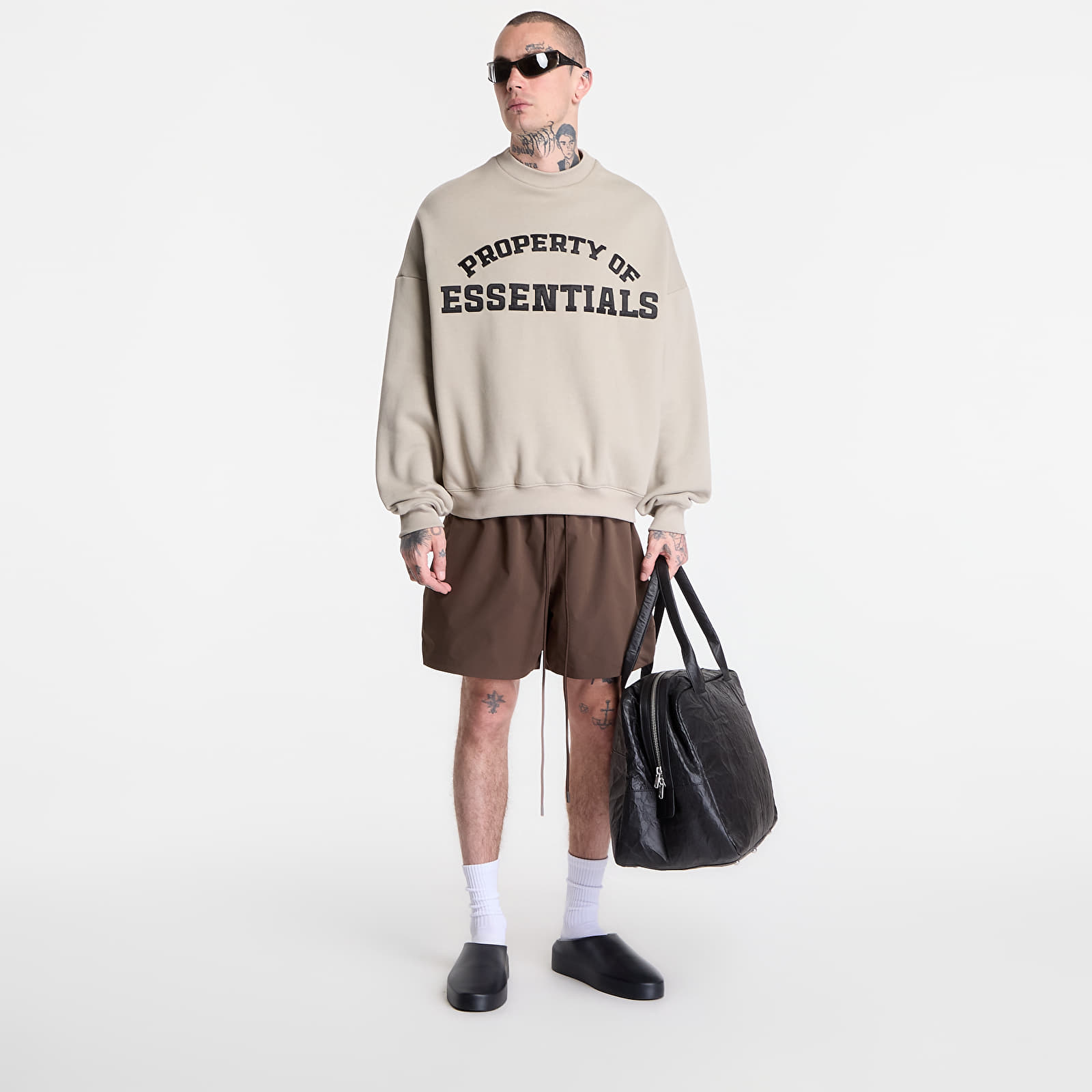 Mikiny Fear of God Essentials Property Lounge Crewneck Seal