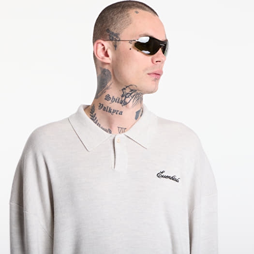 トップス Fear Of God Essentials 3/4 Sleeve Polo L Fear of God Essentials SS24 3/4 Sleeve Polo Shirt 'Black' 192SU244400F