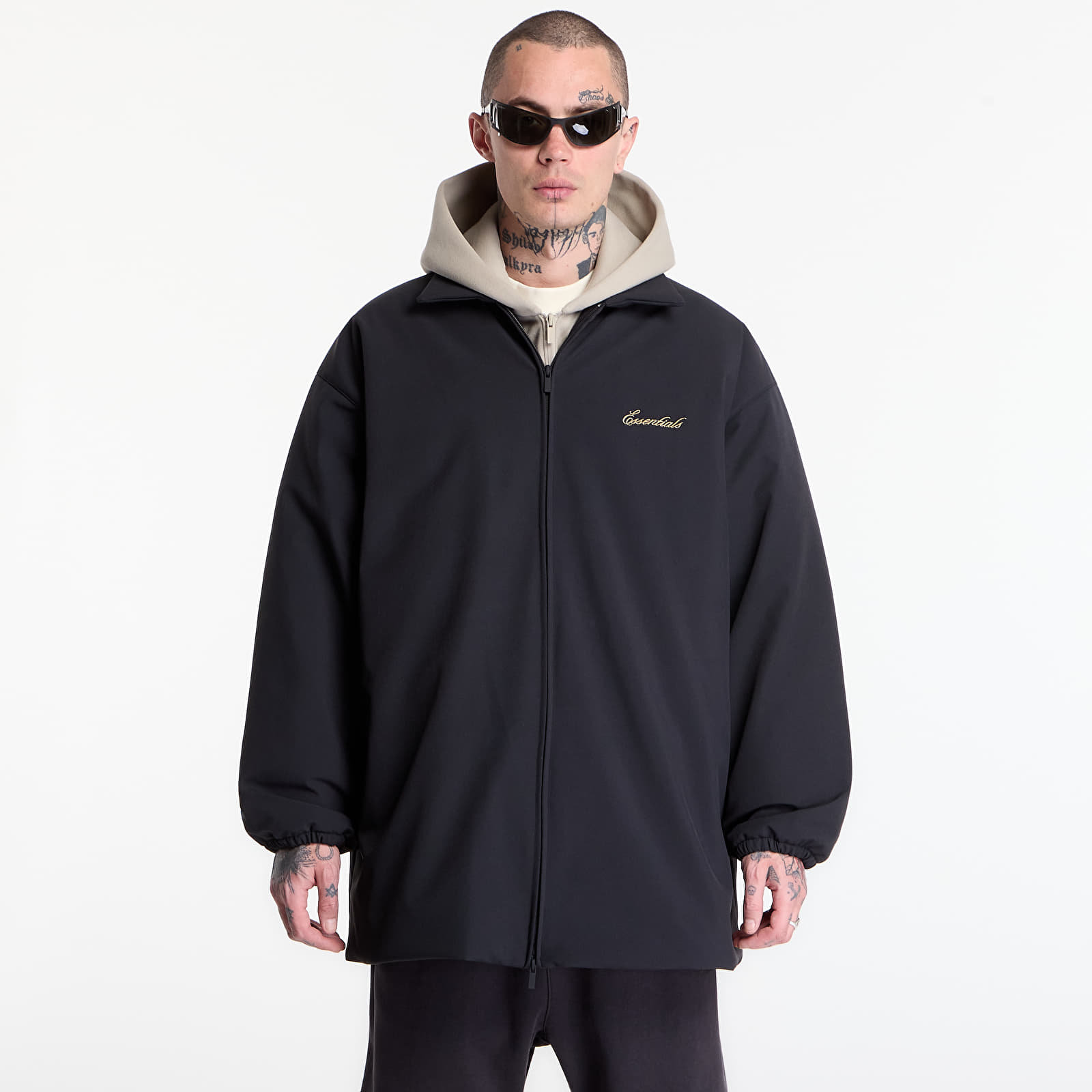 Bundy Fear of God Essentials Signature Filled Barn Jacket Vintage Black