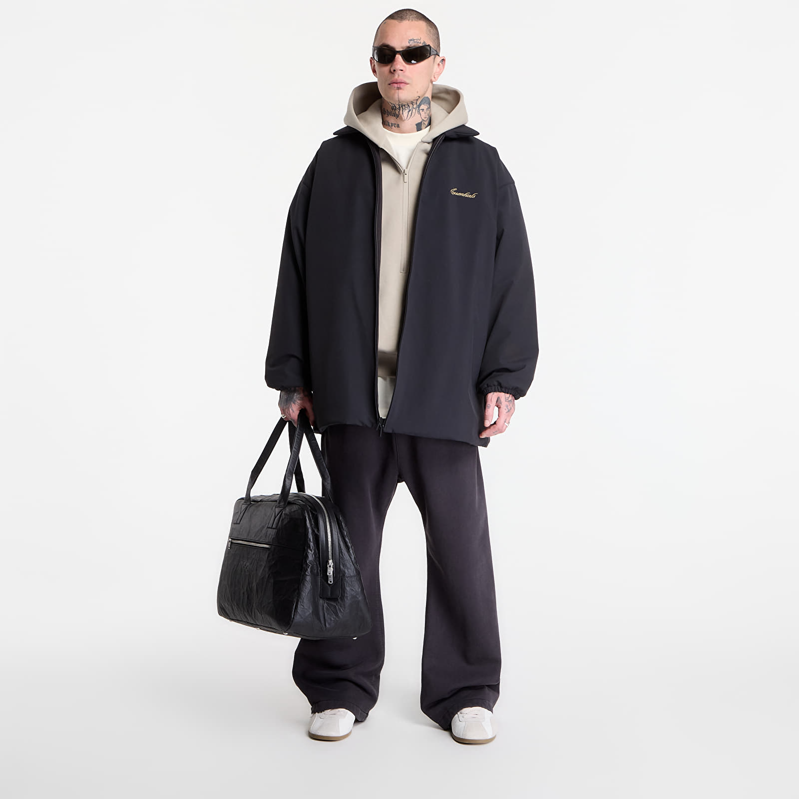 Bundy Fear of God Essentials Signature Filled Barn Jacket Vintage Black