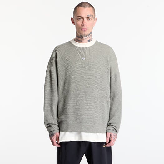 Mikina Fear of God Essentials Signature Waffle 90'S Crewneck Concrete Heather