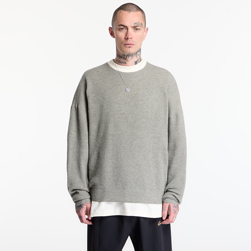 Sweatshirt Fear of God Essentials Signature Waffle 90'S Crewneck Concrete Heather