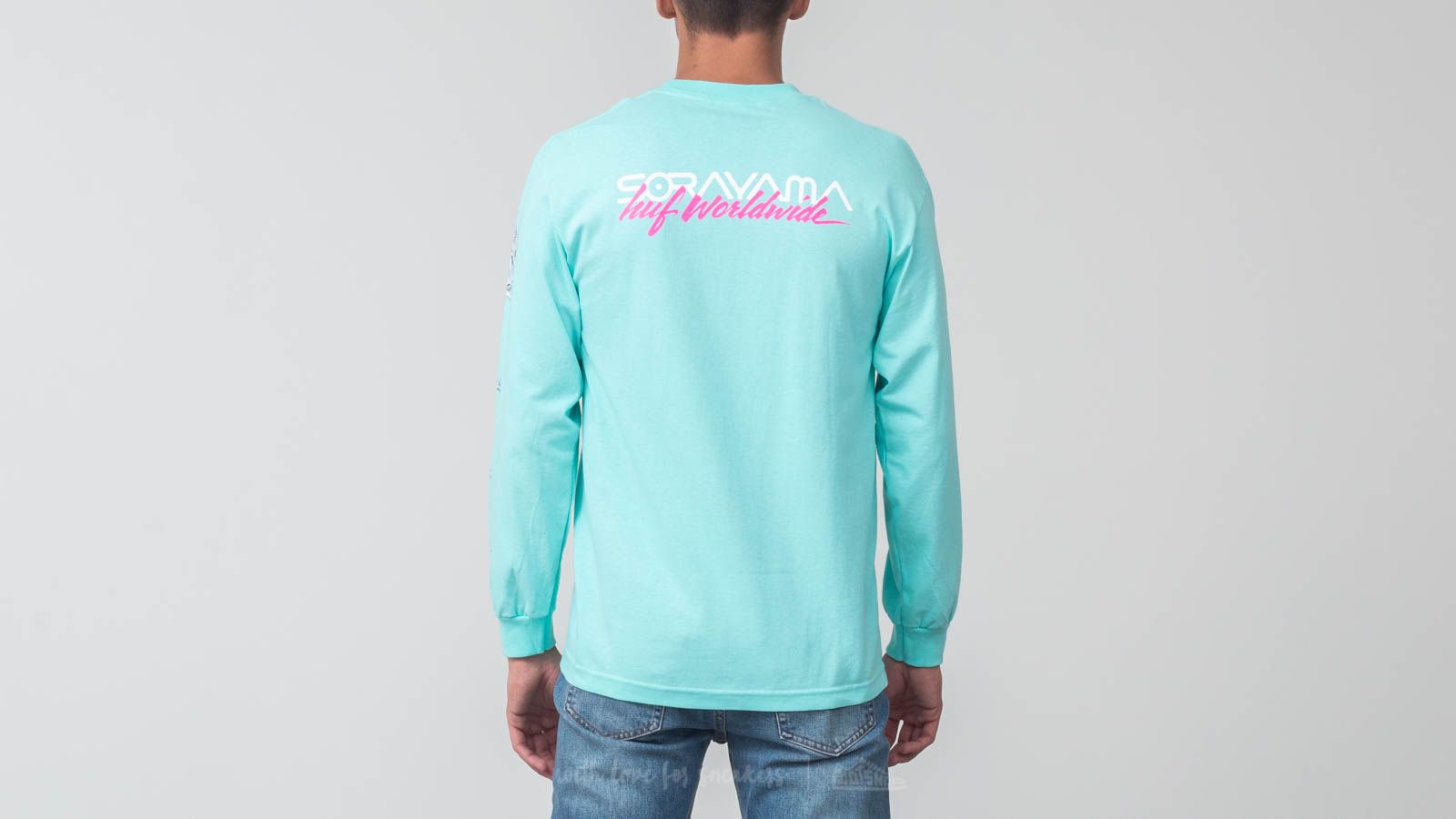 Koszulki HUF x Sorayama Longsleeve Tee Mint Footshop