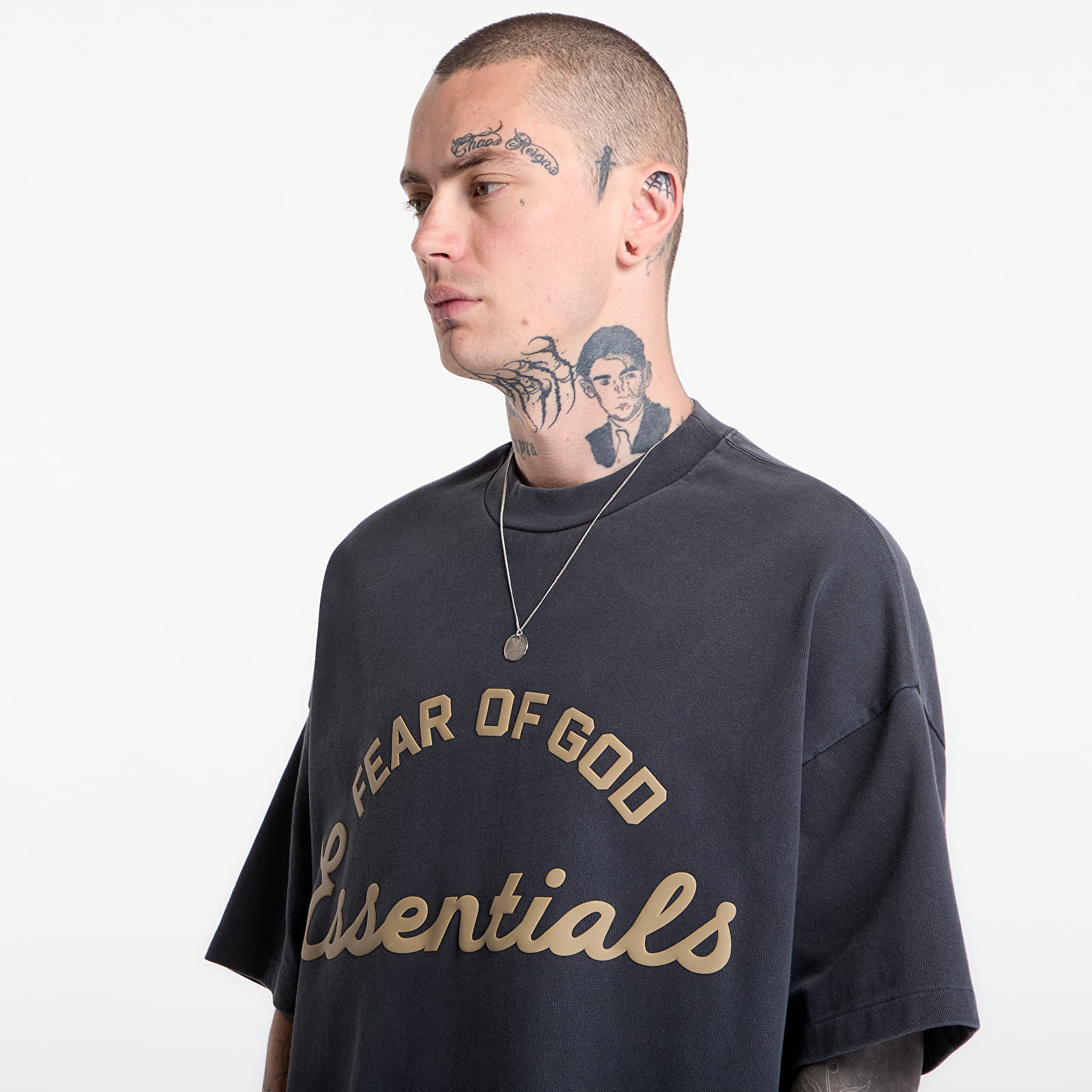 Trička Fear of God Essentials Training 90'S Short Sleeve Tee Faded Iron Grey