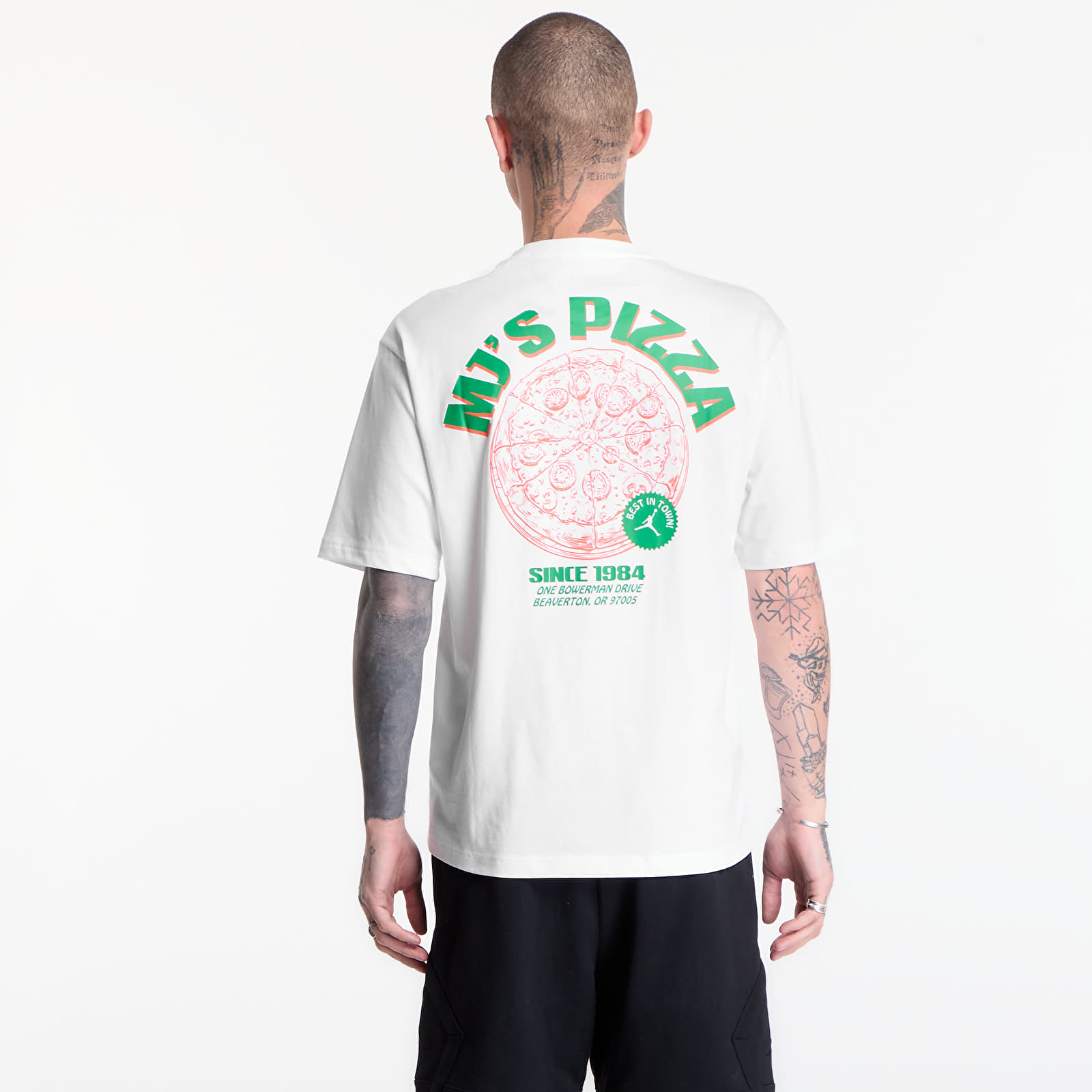 Trička Jordan Men's Graphic T-Shirt White/ Infrared 23