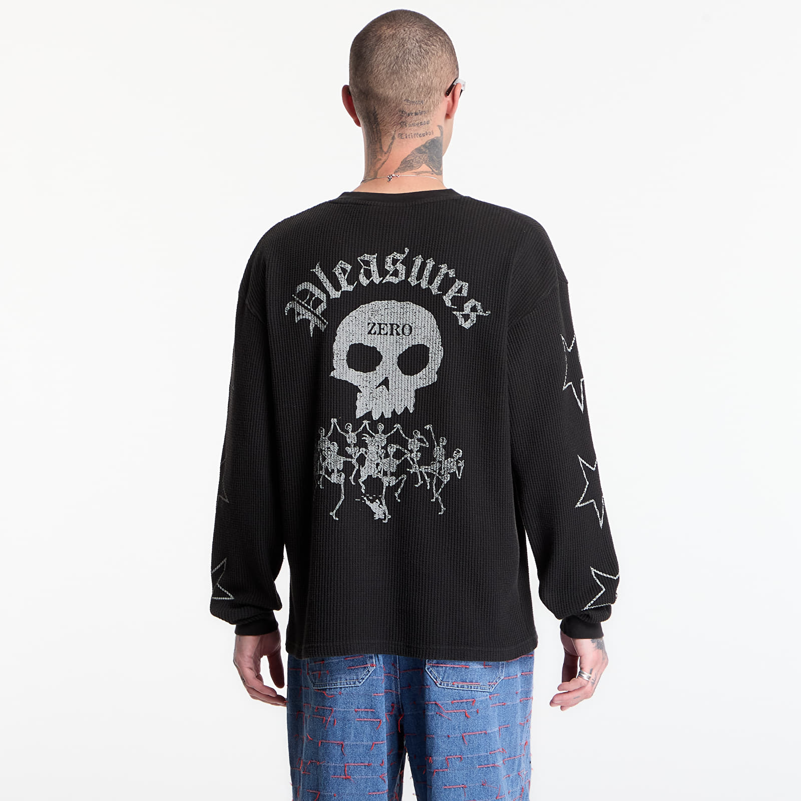 Trička PLEASURES Misled Thermal Long Sleeve Black