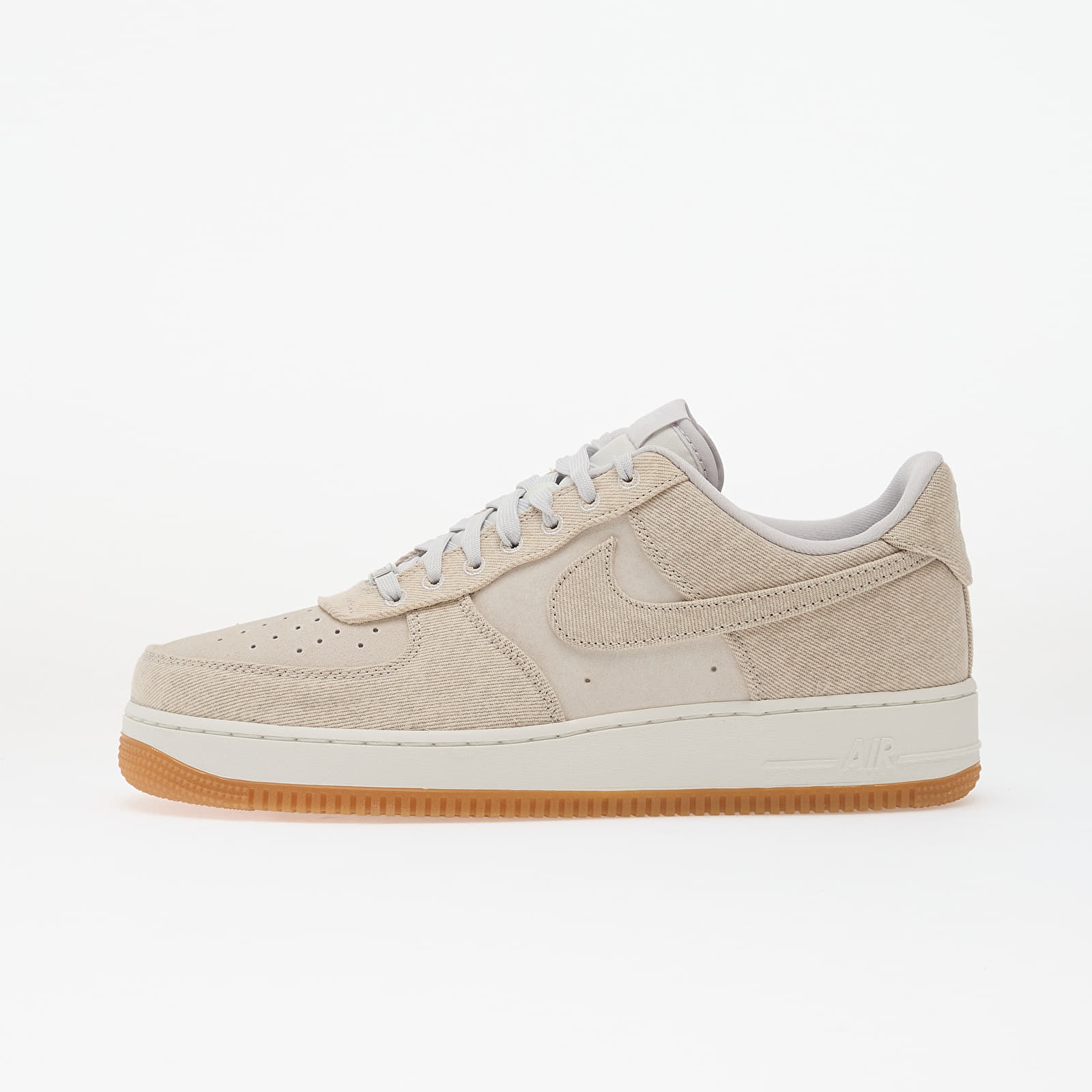 Skor för män Nike Air Force 1 '07 Lv8 Denim Vast Grey/ Vast Grey-Summit White