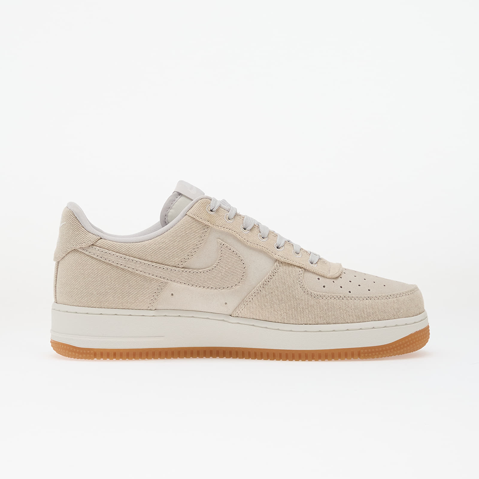 Skor för män Nike Air Force 1 '07 Lv8 Denim Vast Grey/ Vast Grey-Summit White
