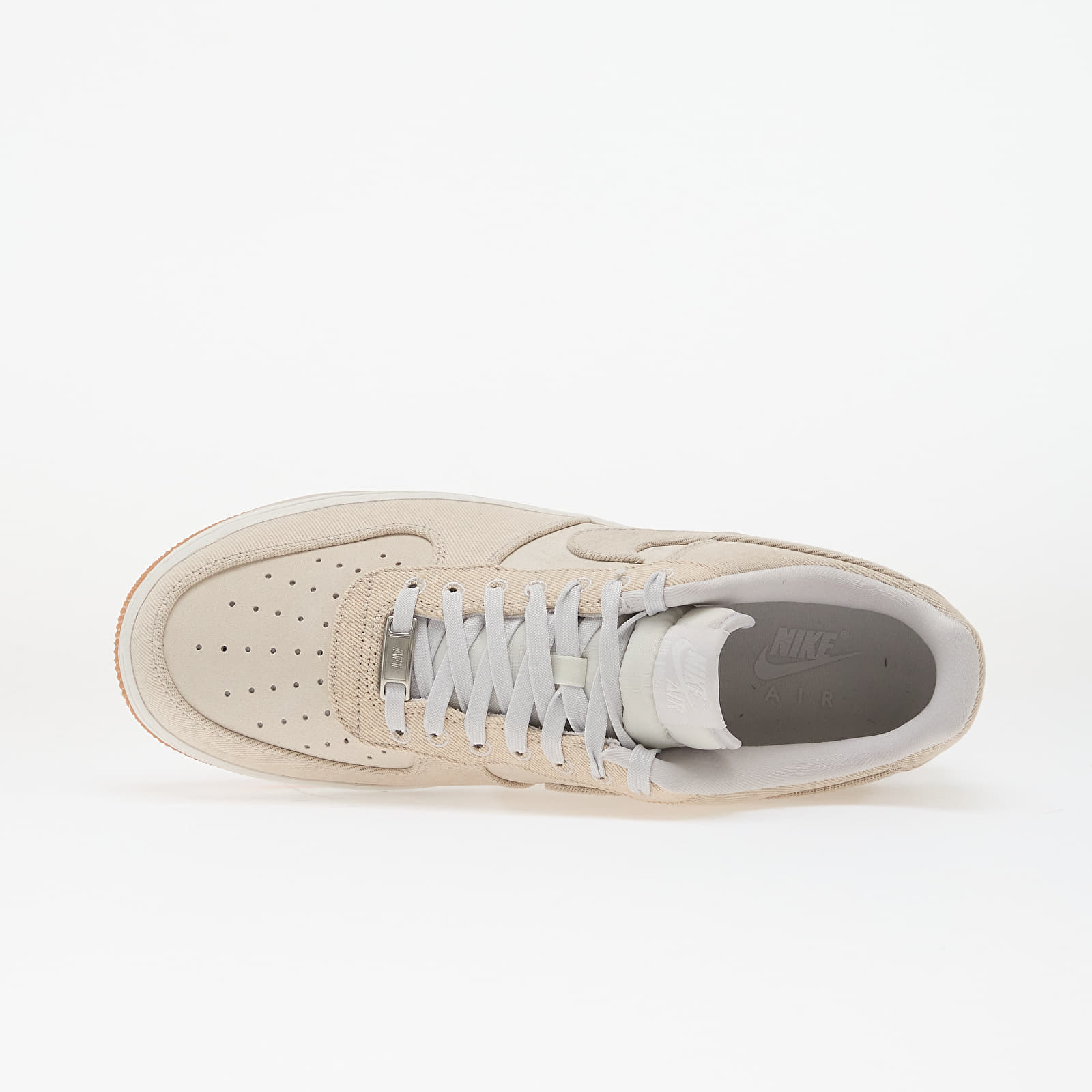 Skor för män Nike Air Force 1 '07 Lv8 Denim Vast Grey/ Vast Grey-Summit White